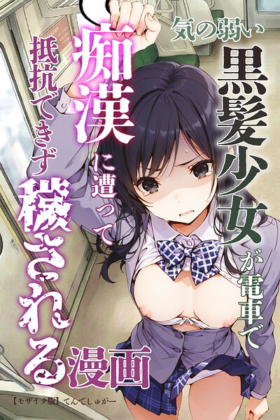 気の弱い黒髪少女が電車で痴●に遭って抵抗できず穢される漫画【モザイク版】/てんでしゅがー/Realize出版  エロ画像1372
